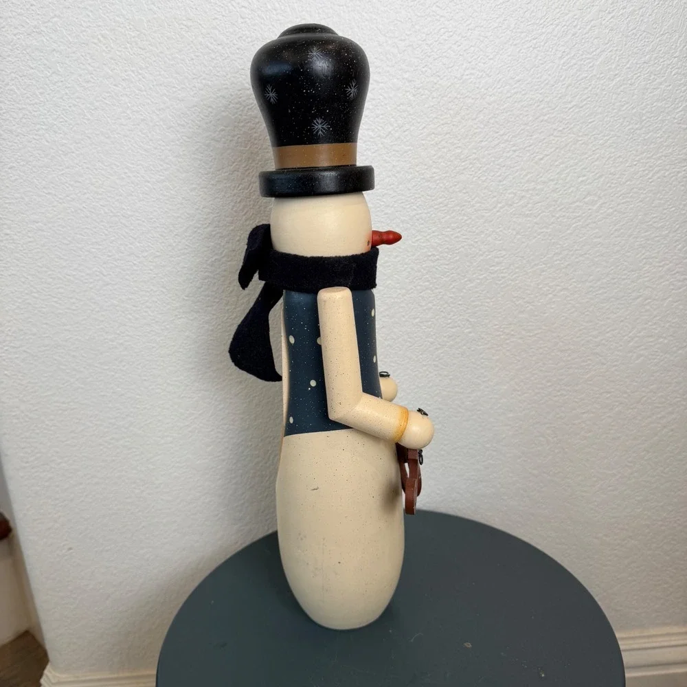 Santas Workbench Wooden Snowman Nutcracker JOY Sign 14.5‎ Inch Christmas 2003